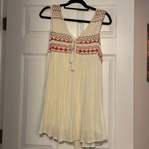 Free People Small Cream Mini Dress